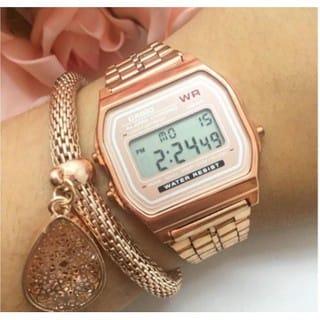 Relógio Unissex Digital Casio Vintage - Dia dia de Mulher