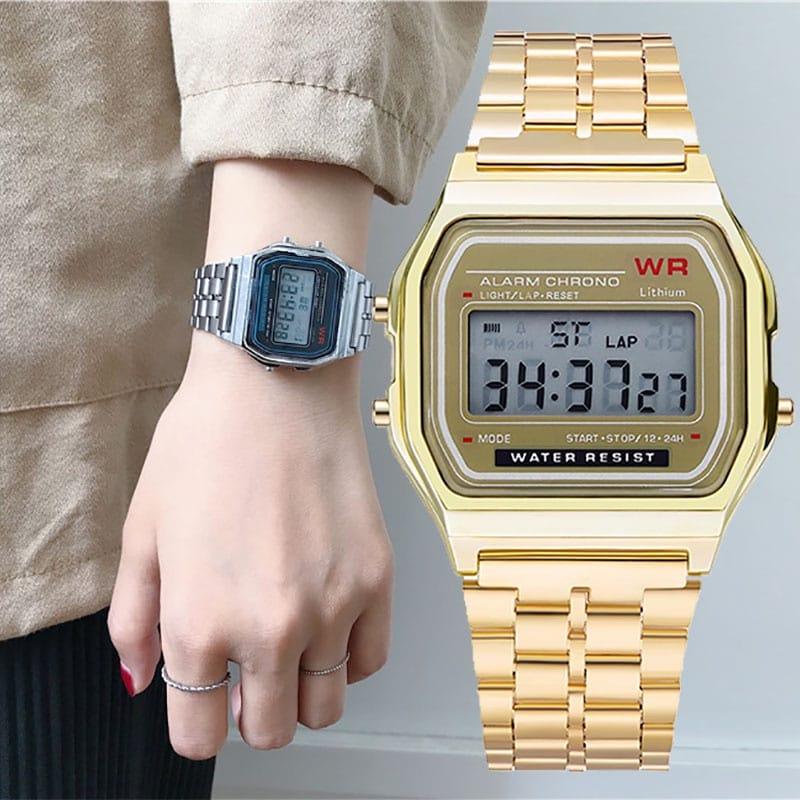 Relógio Unissex Digital Casio Vintage - Dia dia de Mulher