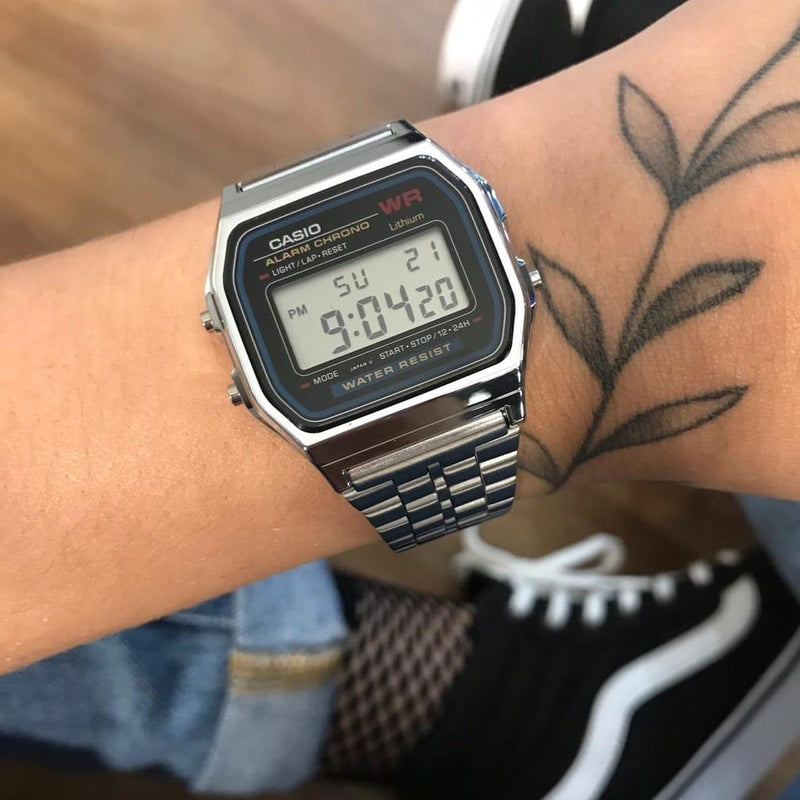 Relógio Unissex Digital Casio Vintage - Dia dia de Mulher